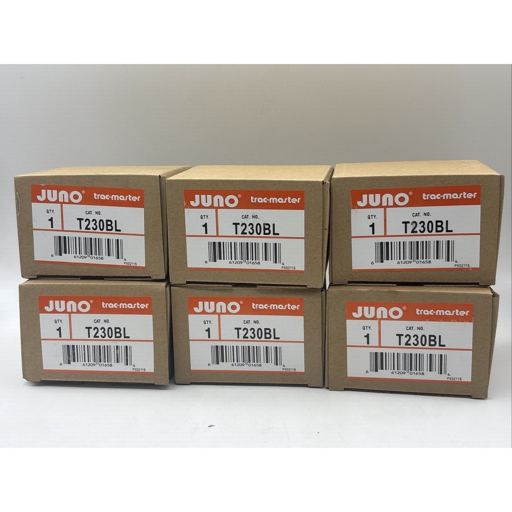 Juno Trac-Master T230BL Lighting -Lot Of 6 New